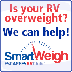 Our program provides accurate individual wheel weights for your RV, toad, and tow vehicle, and will help you trim the pounds if you need to.